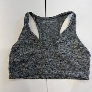 Beyond Yoga Gray Sports Bra